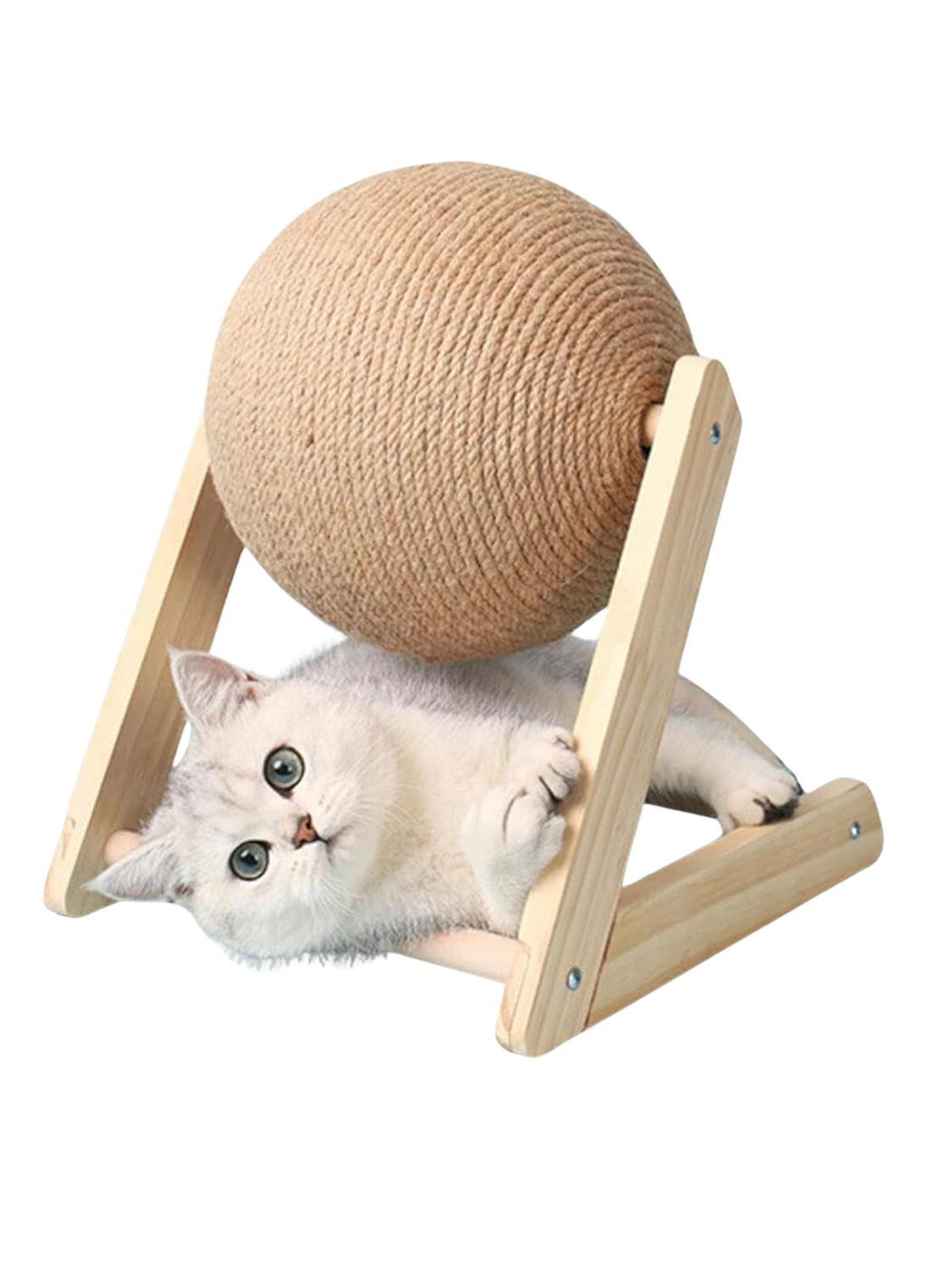 RASCADOR BOLA GIRATORIA PARA GATOS 28X18X30 CM - 4