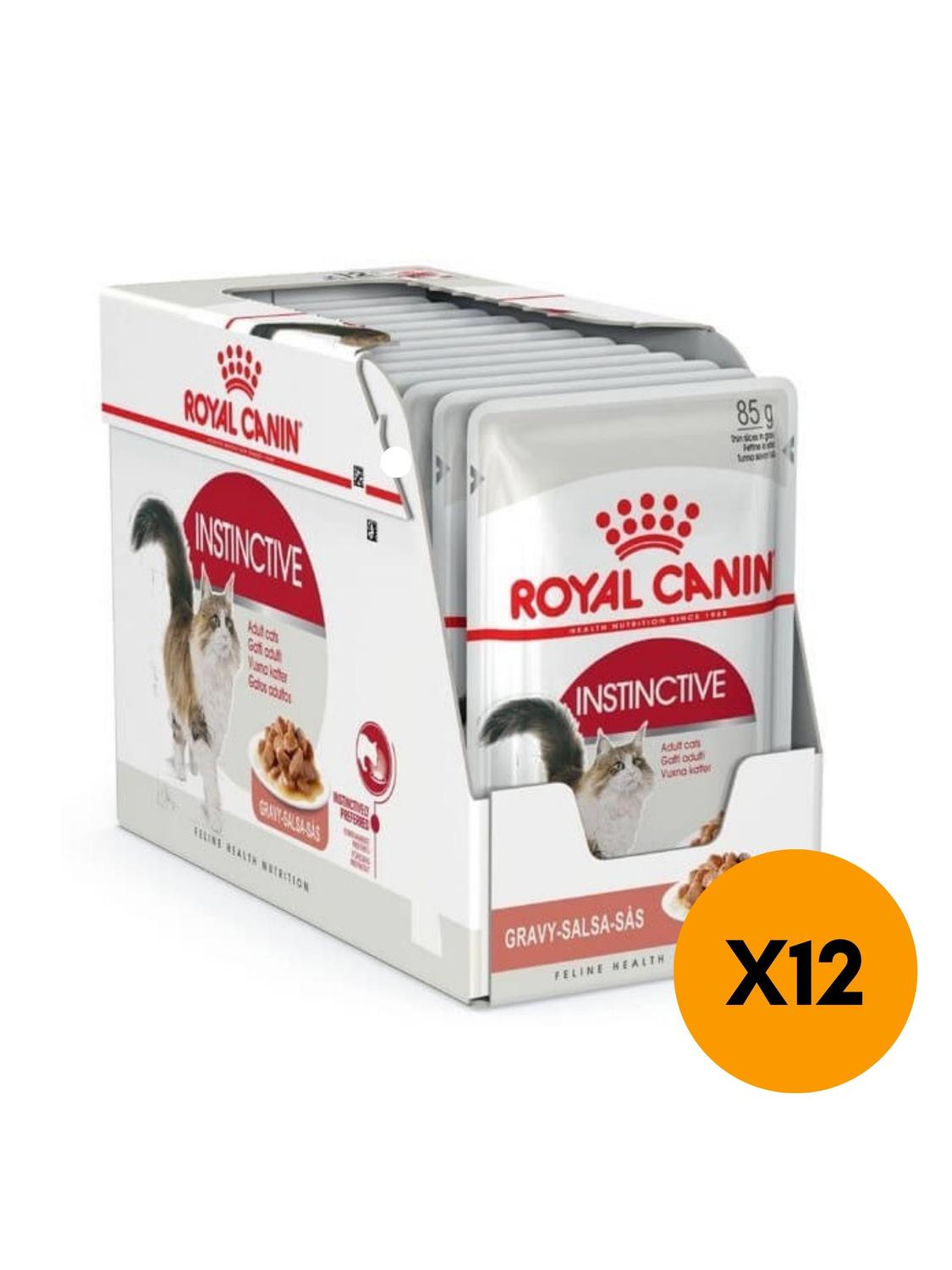 ALIMENTOS ROYAL CANIN POUCH ADULT INSTINCTIVE GATO 85G (12 UNIDADES) - 1