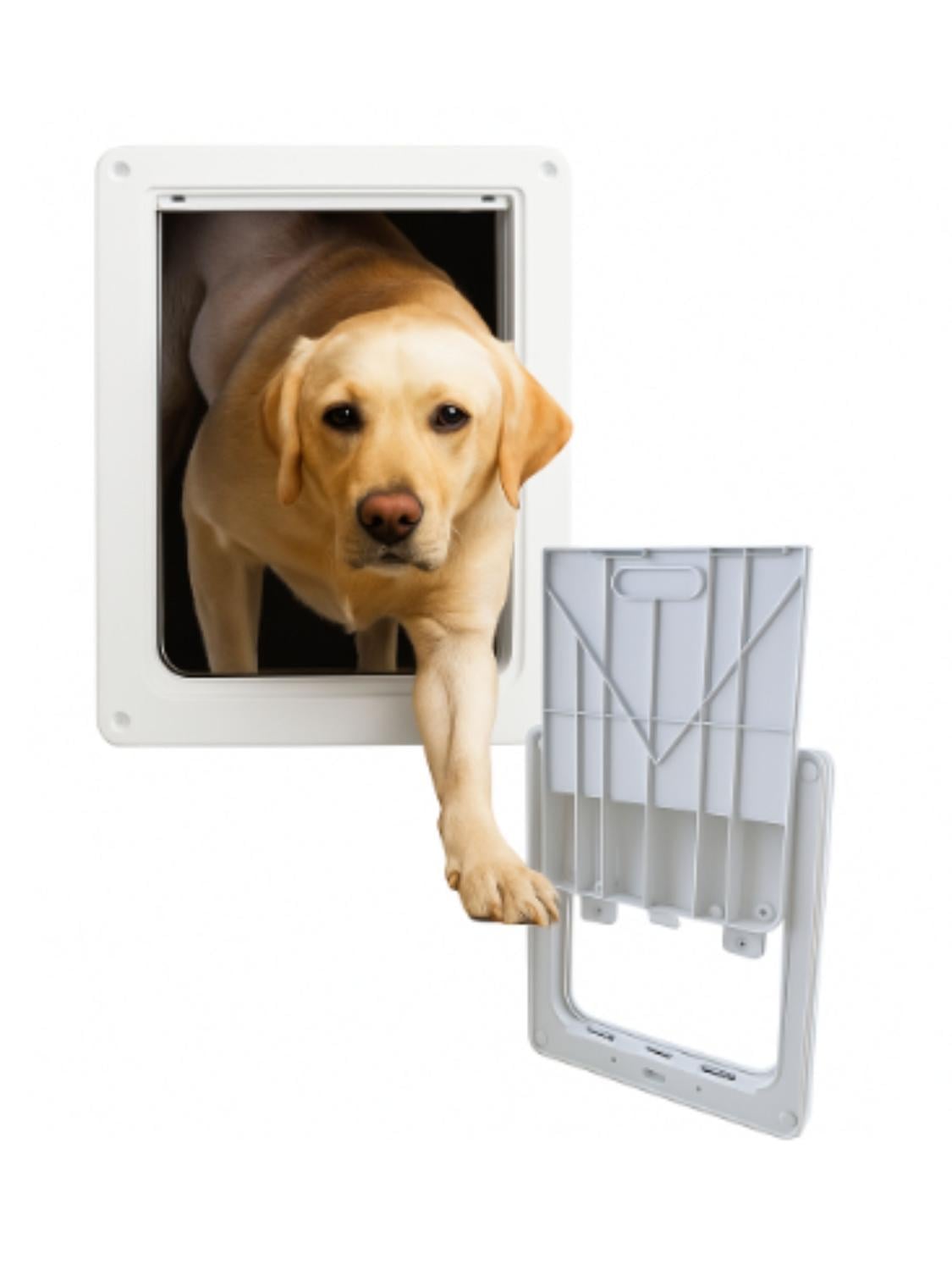 PUERTA PARA PERROS CON TRABA SEGURIDAD 28,5X24,5 CM - 1