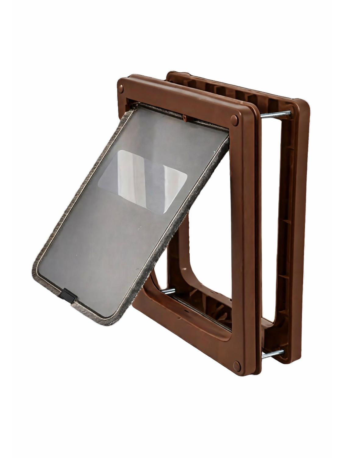 PUERTA PARA PERROS CON TRABA SEGURIDAD 43X36 CM EXTERIOR - 3