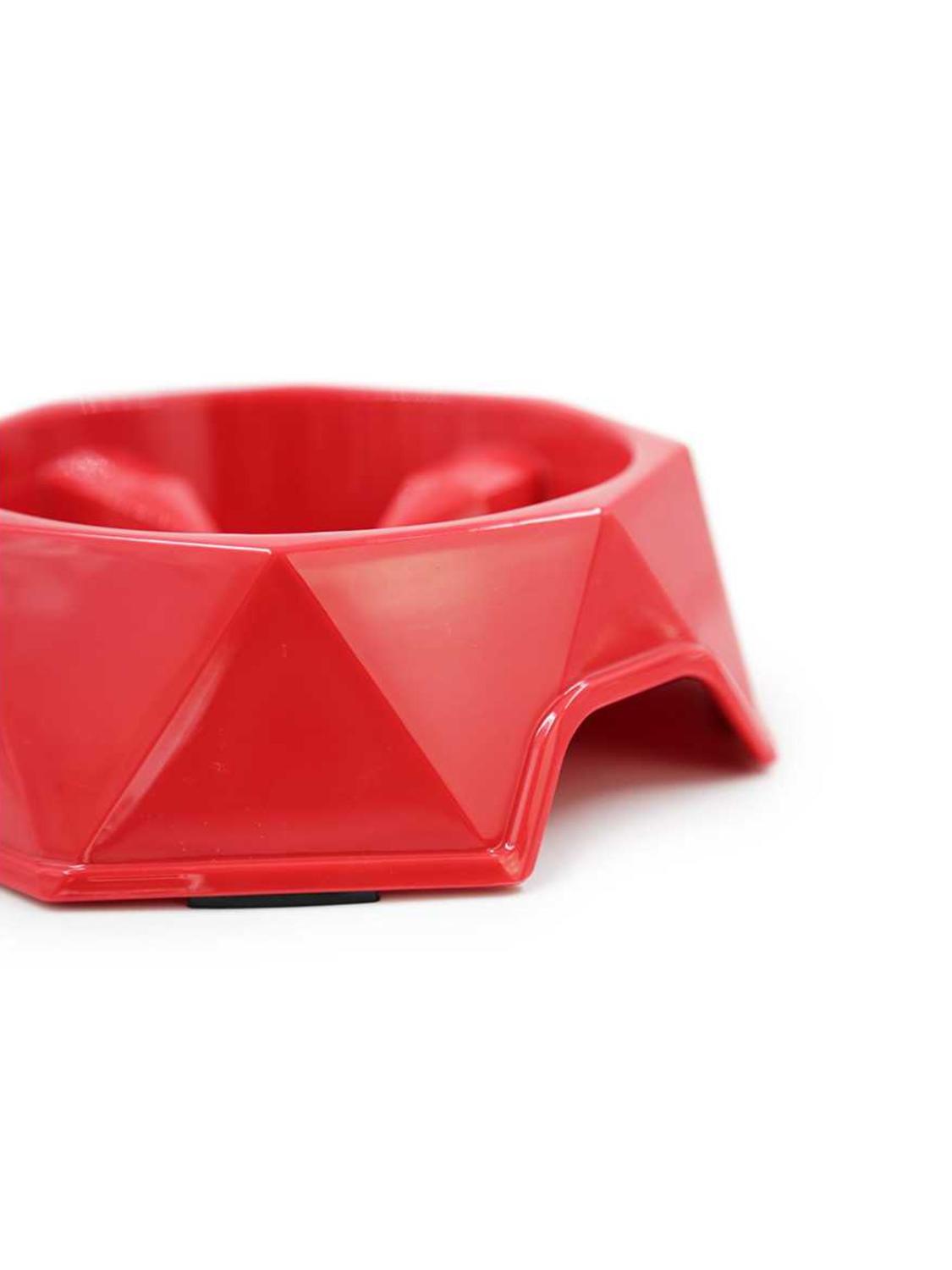 PLATO ALIMENTACION LENTA HEY! ROJO 22X22X7 CM PERROS - 5