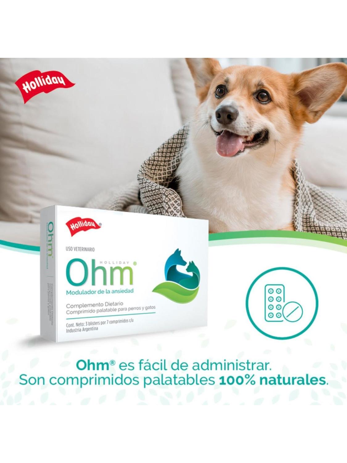 HOLLIDAY OHM MODULADOR ANSIEDAD PERROS Y GATOS 21 COMP - 5