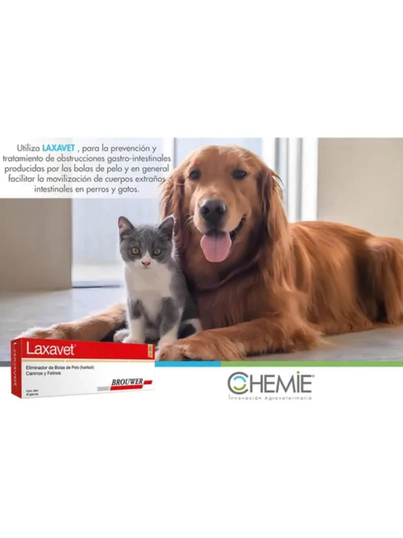 LAXAVET 40 G ELIMINADOR DE BOLAS DE PELO PERROS Y GATOS - 3