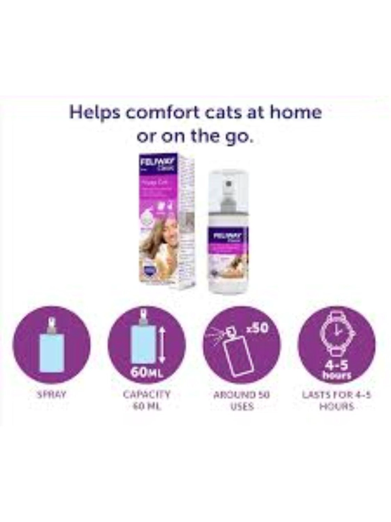 FELIWAY CLASSIC SPRAY 60 ML – FEROMONAS ANTIESTRE S GATOS - 2
