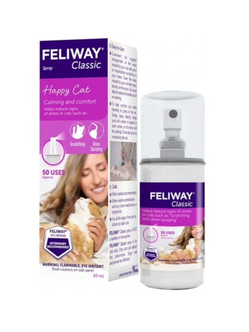 FELIWAY CLASSIC SPRAY 60 ML – FEROMONAS ANTIESTRE S GATOS - 6