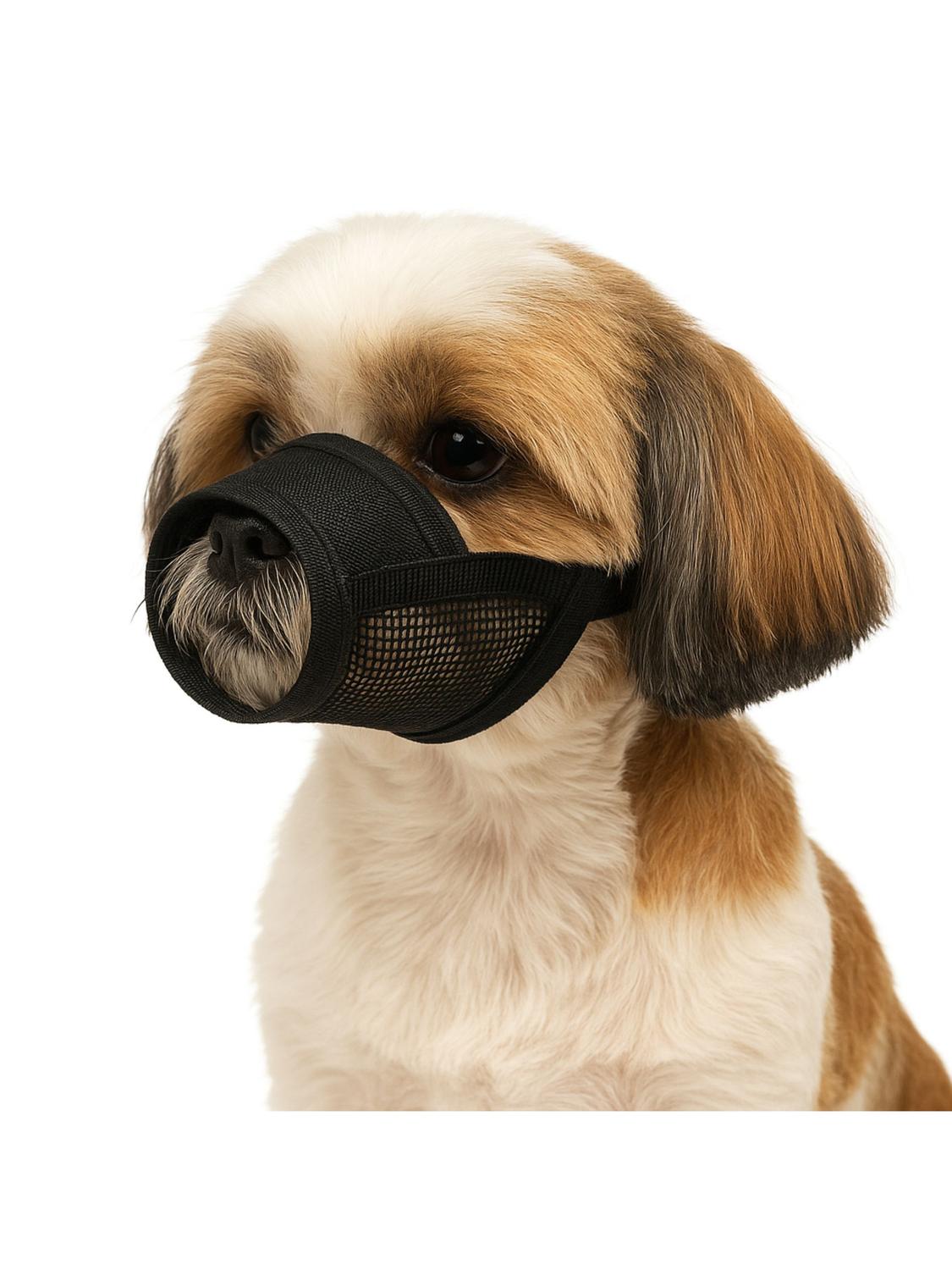 BOZAL AJUSTABLE CON VELCRO PERRO TALLA M 14X20 CM - 1
