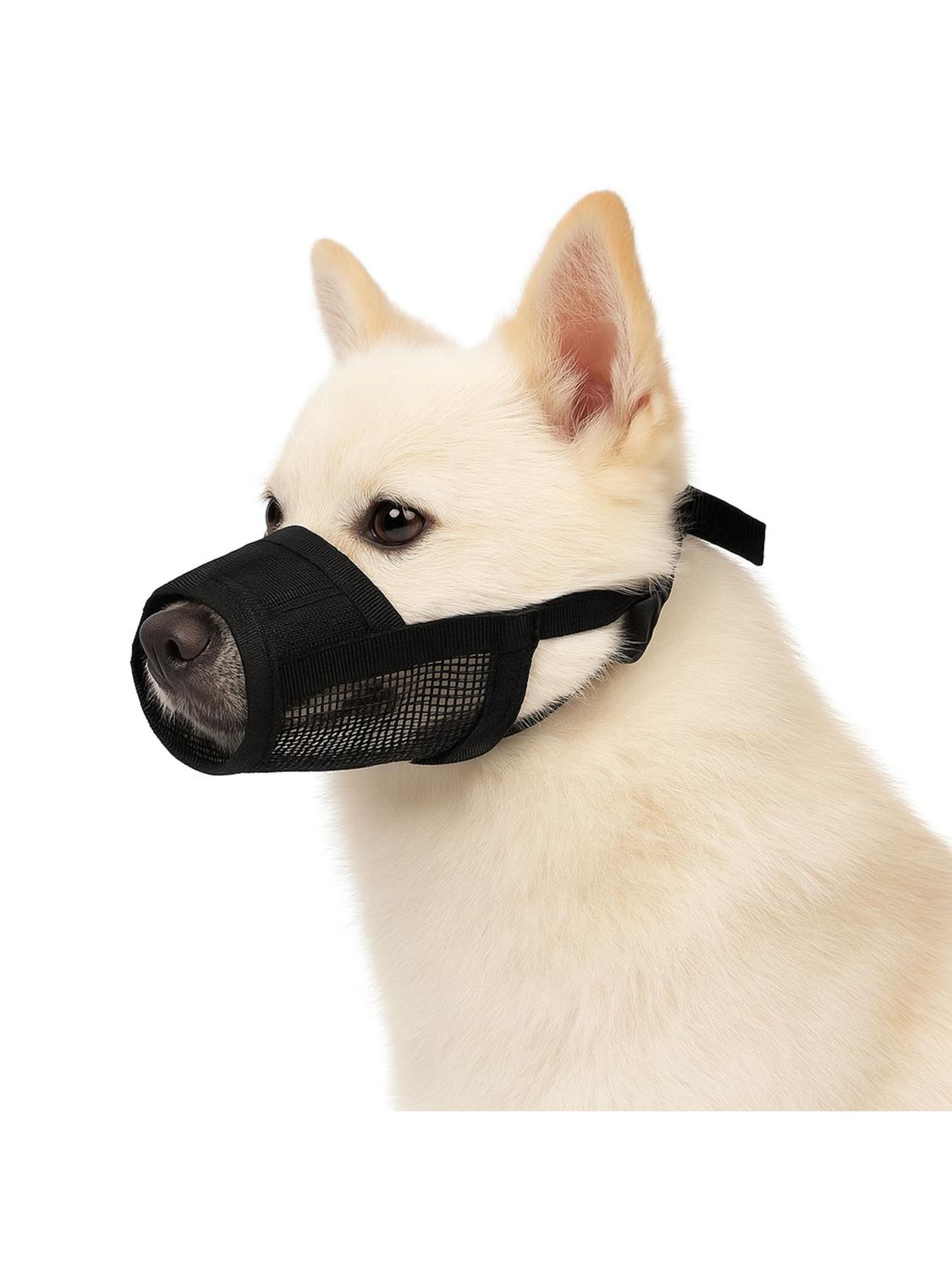BOZAL AJUSTABLE CON VELCRO PERRO TALLA L 18X24 CM - 6