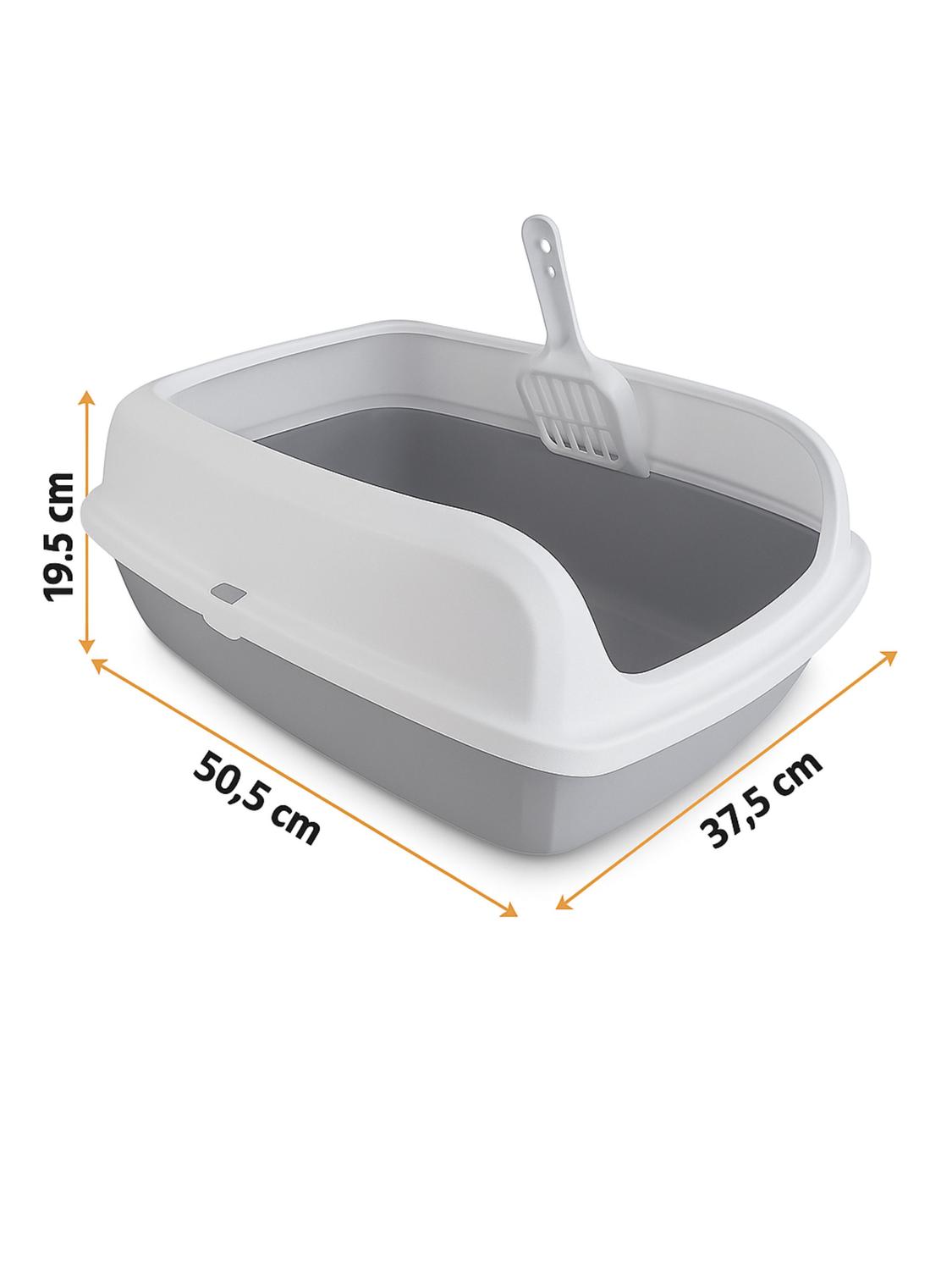 ARENERO SANITARIO GATO L 50,5X37,5X19,5 CM CELESTE TAMAÑO L - 3