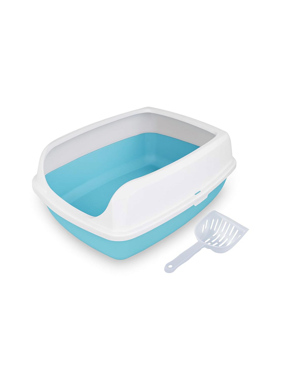 ARENERO SANITARIO GATO XL 56X42X23,5 CM CELESTE TAMAÑO XL - 1