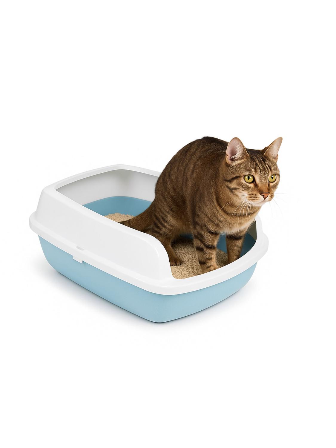 ARENERO SANITARIO GATO M 45X33,5X18,5 CM GRIS TAMAÑO M - 3