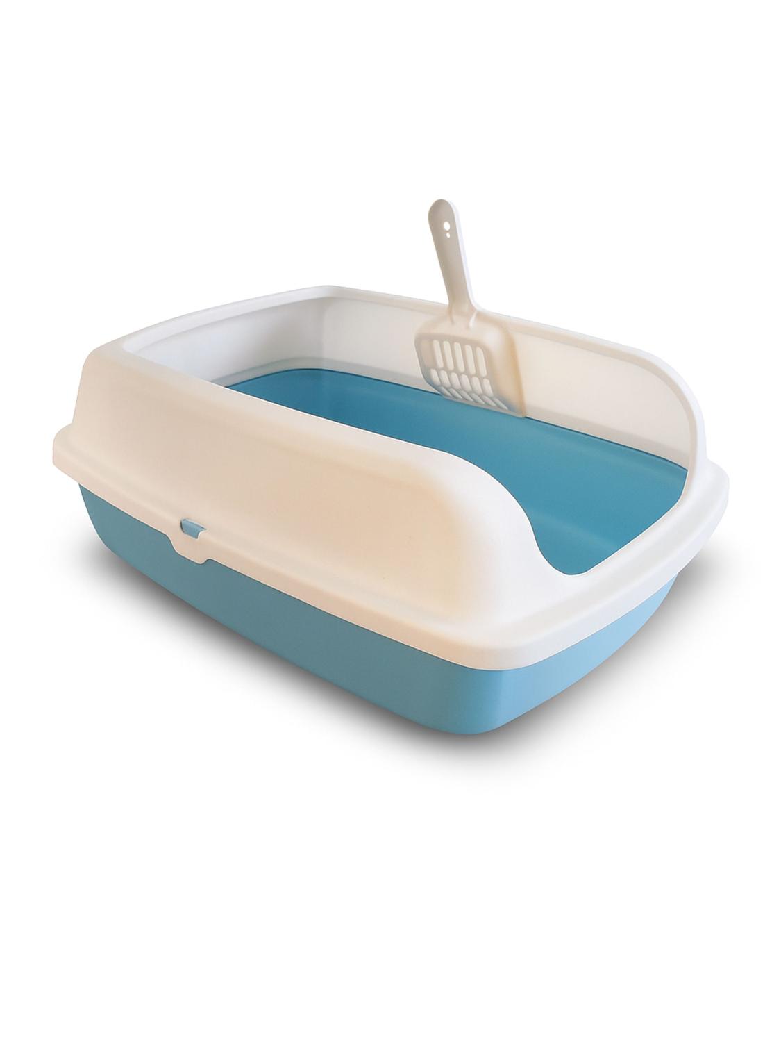 ARENERO SANITARIO GATO M 45X33,5X18,5 CM CELESTE TAMAÑO M - 2