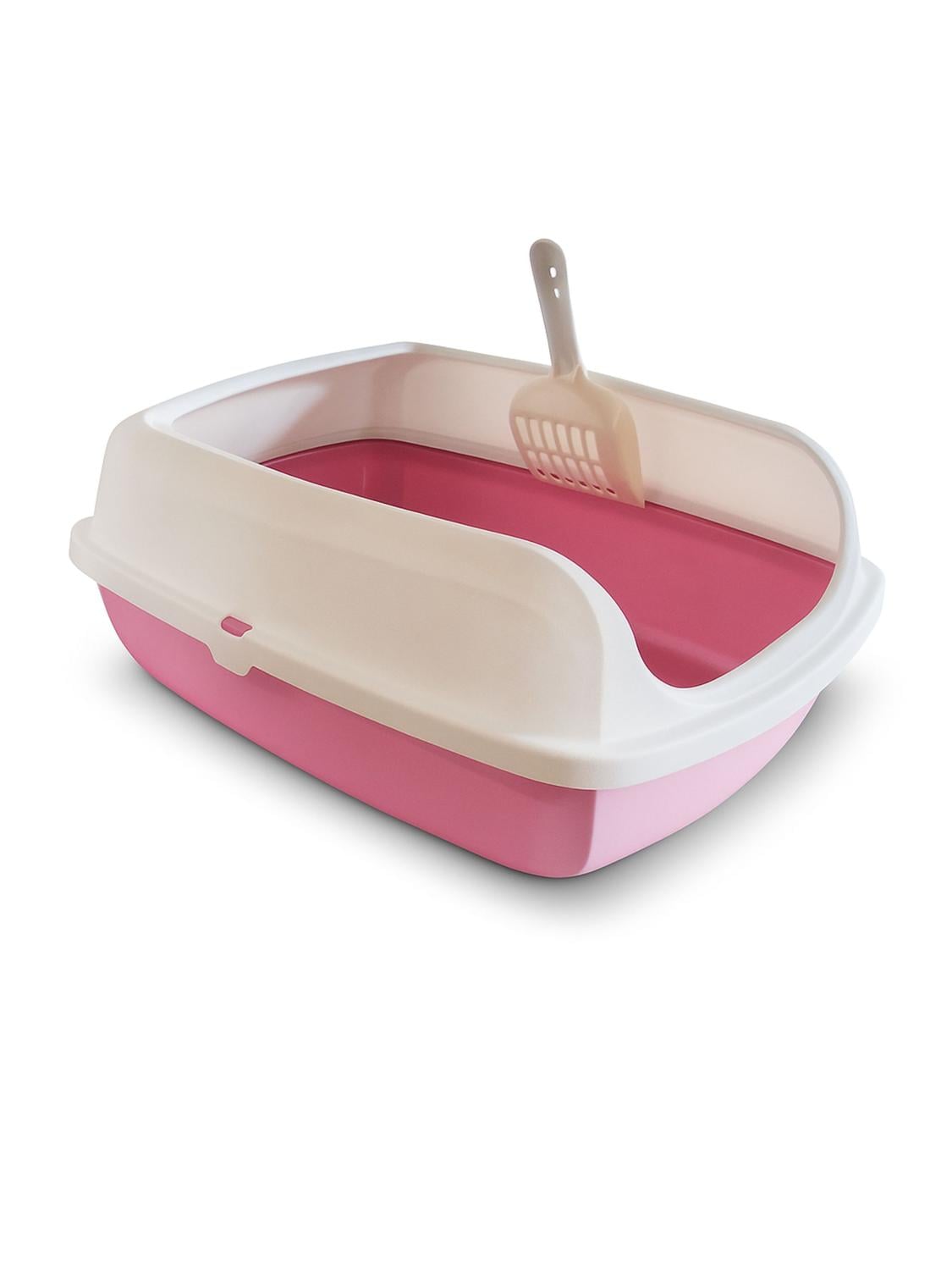 ARENERO SANITARIO GATO M 45X33,5X18,5 CM ROSA TAMAÑO M - 2