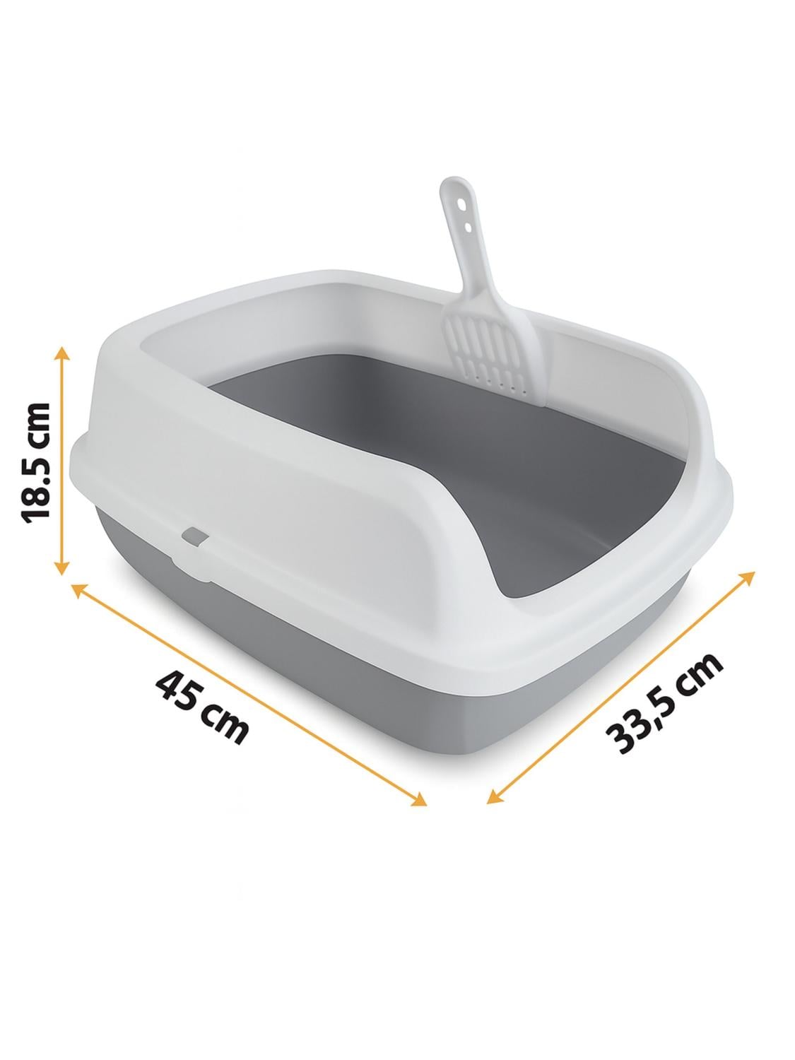 ARENERO SANITARIO GATO M 45X33,5X18,5 CM ROSA TAMAÑO M - 4