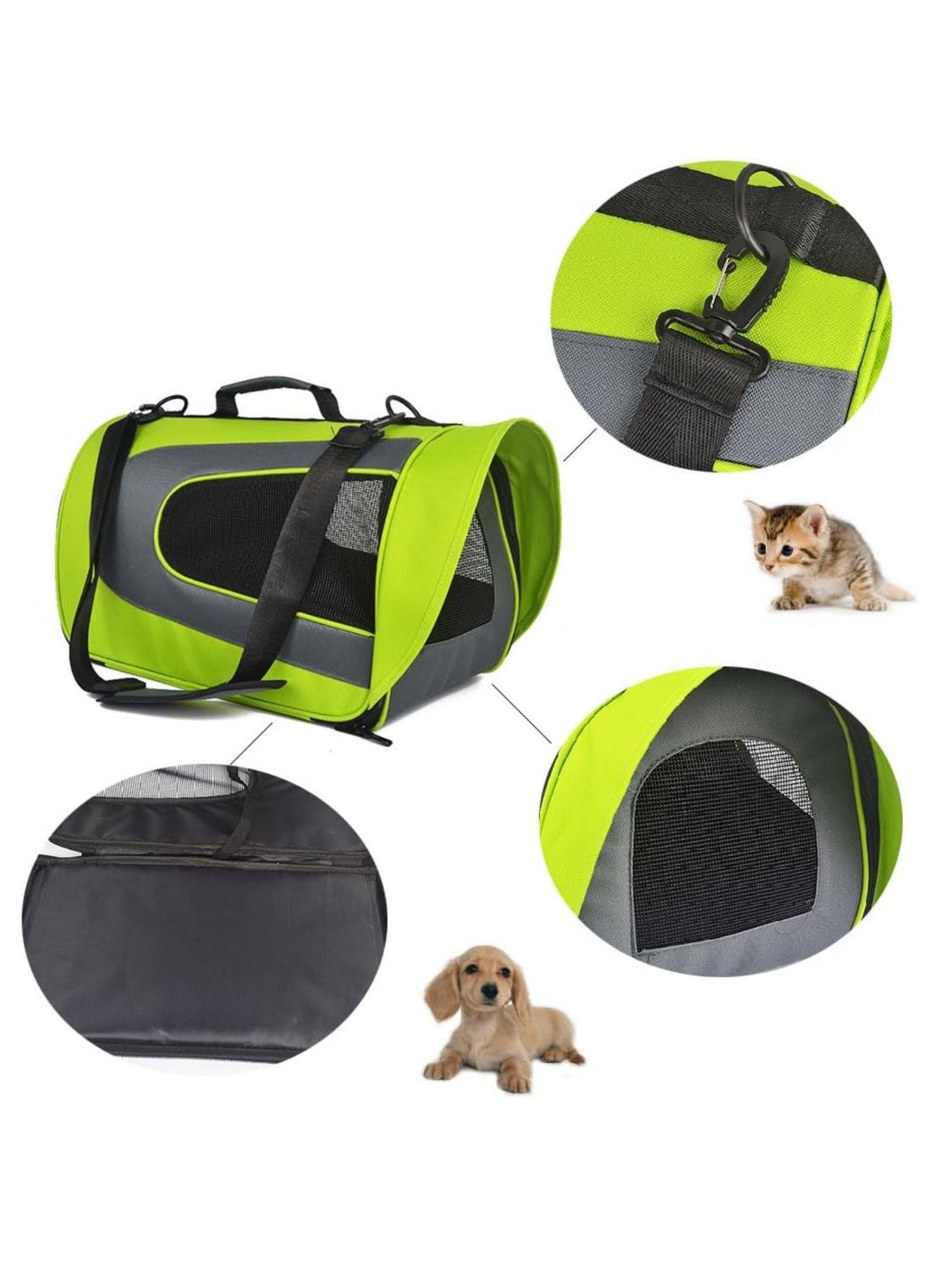 BOLSO TRANSPORTADOR MASCOTAS CABINA AVION 48X28X23 CM - 3