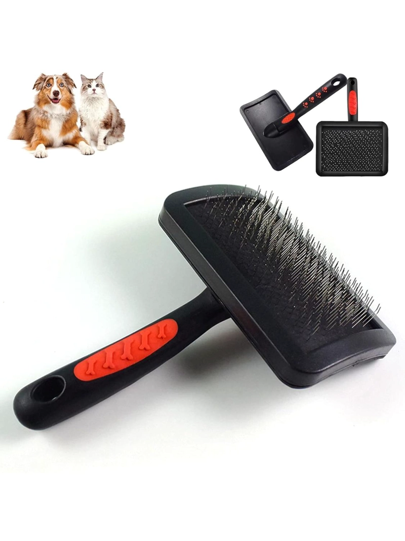 RASQUETA CEPILLO PARA PERROS Y GATOS PELO SUELTO - 1