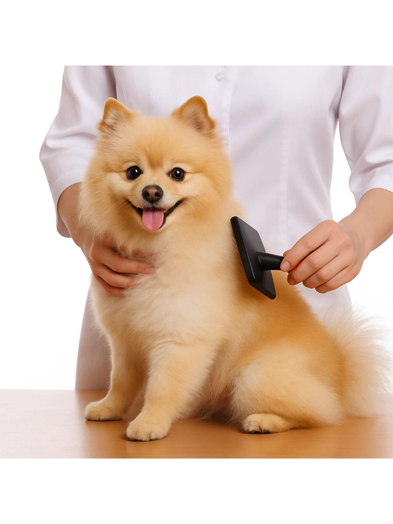 RASQUETA CEPILLO PARA PERROS Y GATOS PELO SUELTO - 6