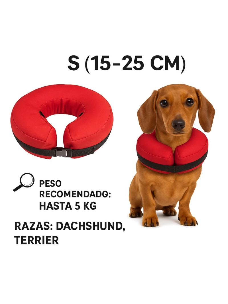 COLLAR INFLABLE S (15-25 CM) RECUPERACION PERROS Y GATOS - 2
