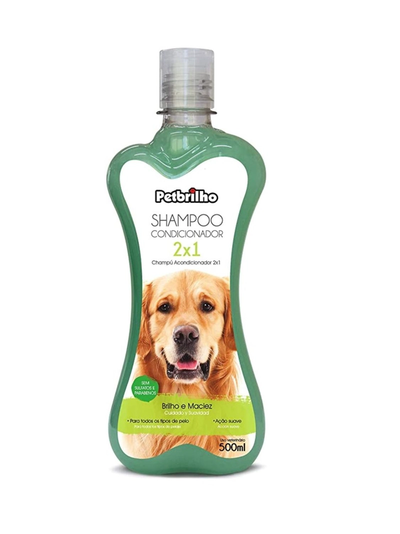 SHAMPOO ACONDICIONADOR 2EN1 500ML PERROS Y GATOS - 1
