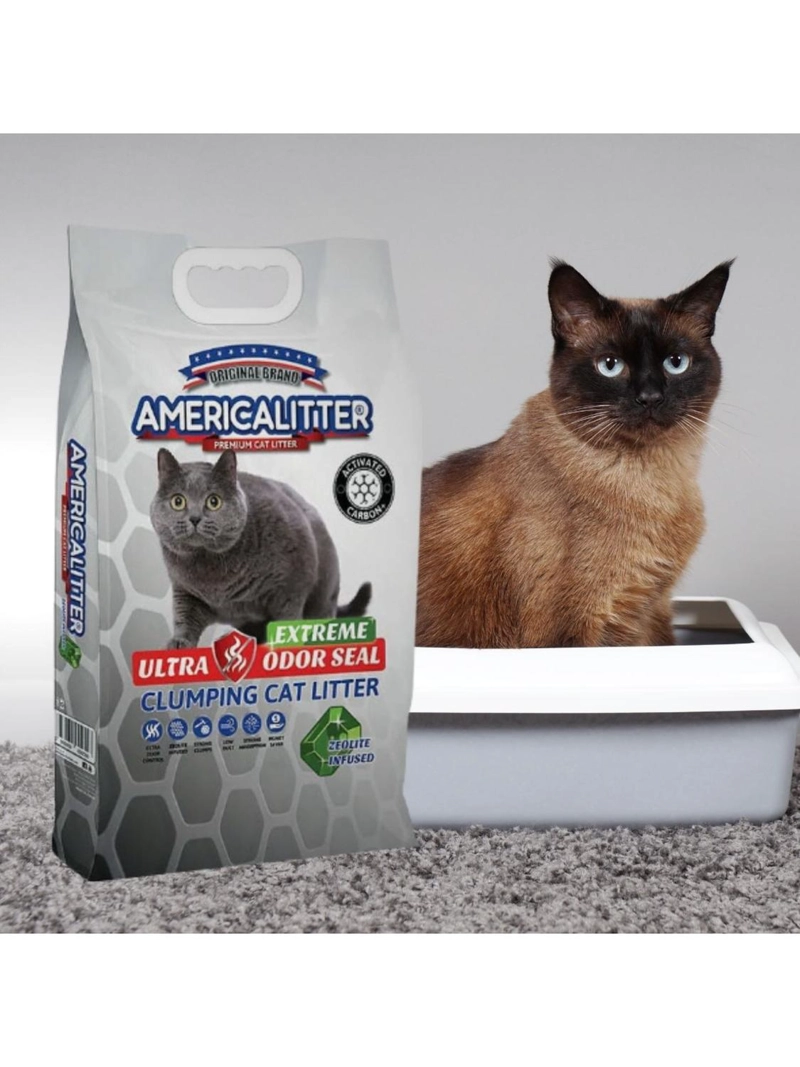 ARENA SANITARIA GATOS AMERICA LITTER ODOR SEAL EXTREME 7KG - 3