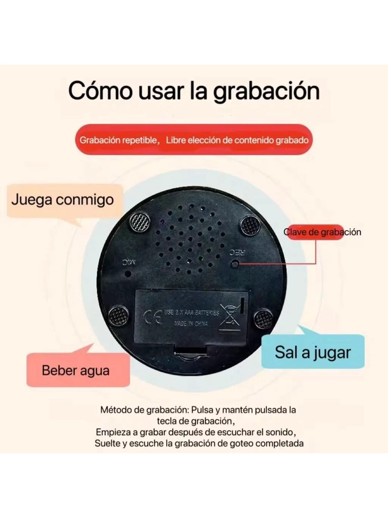 BOTON DE COMUNICACION PARA MASCOTAS ENTRENAMIENTO SONORO - 2