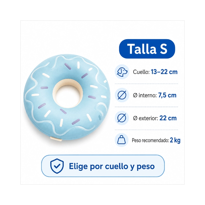 COLLAR DONA ANTI-LAMIDO MASCOTAS TALLA S AJUSTABLE - 5