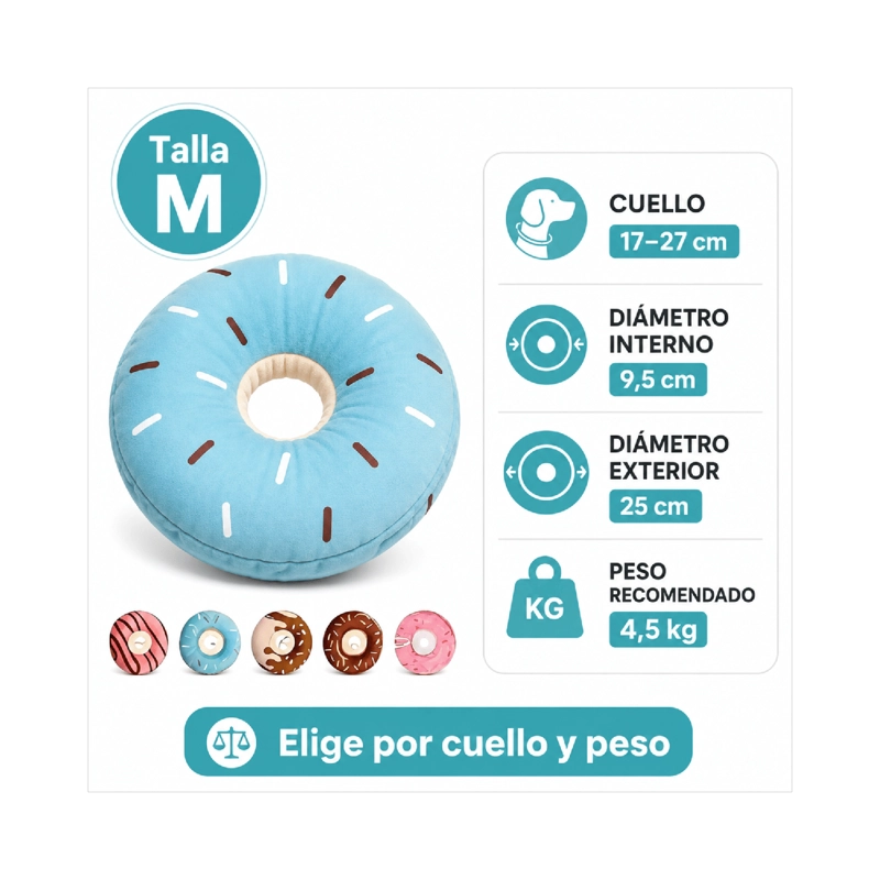 COLLAR DONA ANTI-LAMIDO MASCOTAS TALLA M AJUSTABLE - 6