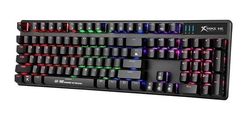 TECLADO GAMER MECANICO XTRIKE ME GK-980 SWITCH AZUL RGB - 5
