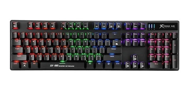 TECLADO GAMER MECANICO XTRIKE ME GK-980 SWITCH AZUL RGB - 6