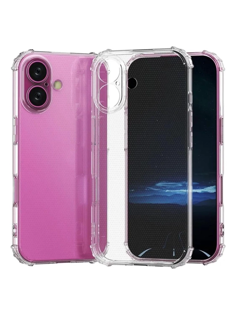 CARCASA PARA IPHONE 17 TRANSPARENTE ANTIGOLPE SILICONA - 1