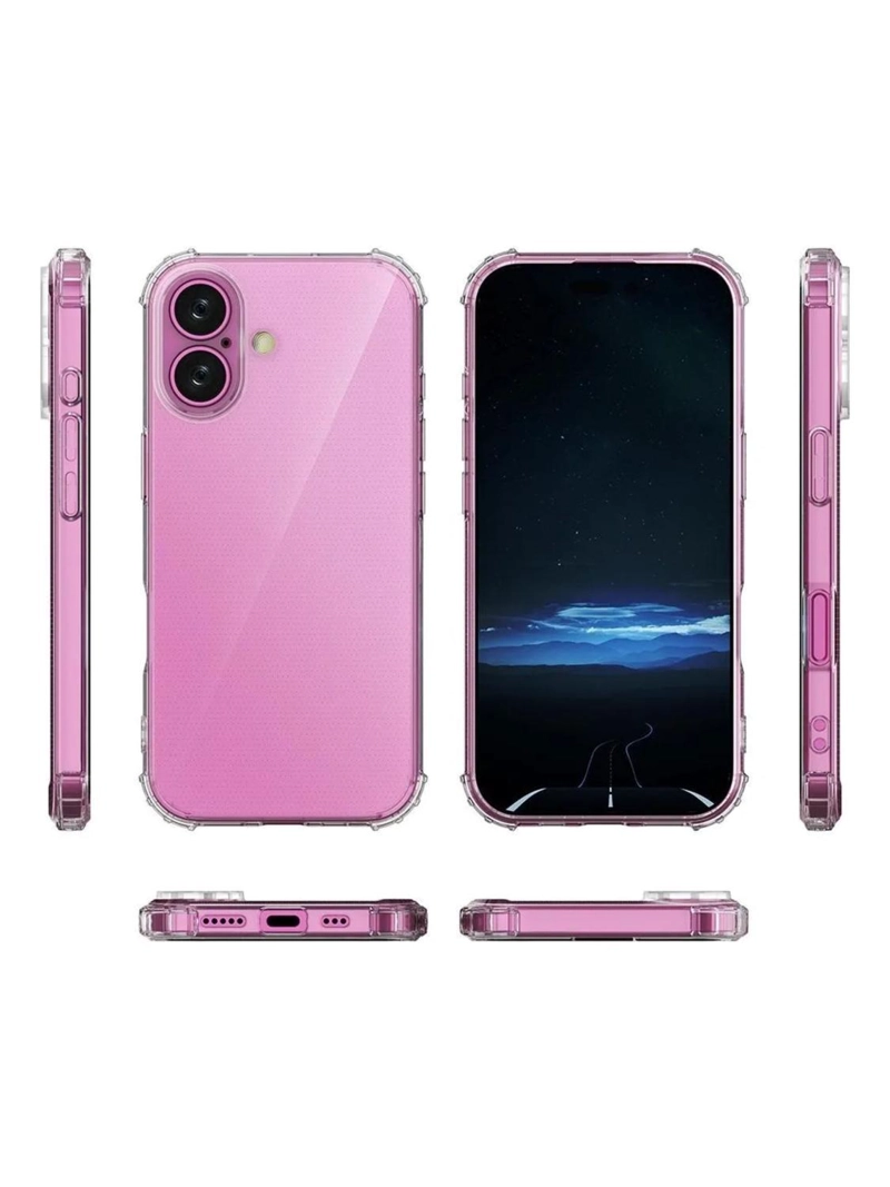 CARCASA PARA IPHONE 17 TRANSPARENTE ANTIGOLPE SILICONA - 6