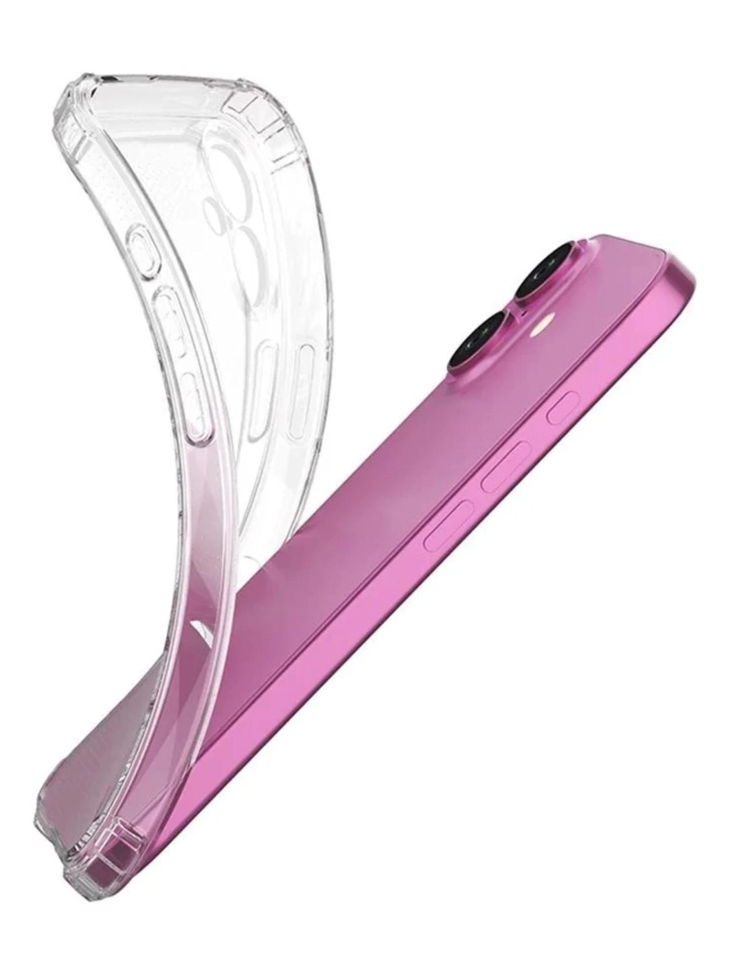 CARCASA PARA IPHONE 17 TRANSPARENTE ANTIGOLPE SILICONA - 7