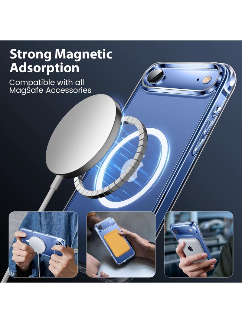 CARCASA PARA IPHONE 17 AIR TRANSPARENTE MAGSAFE ANTIGOLPES - 8