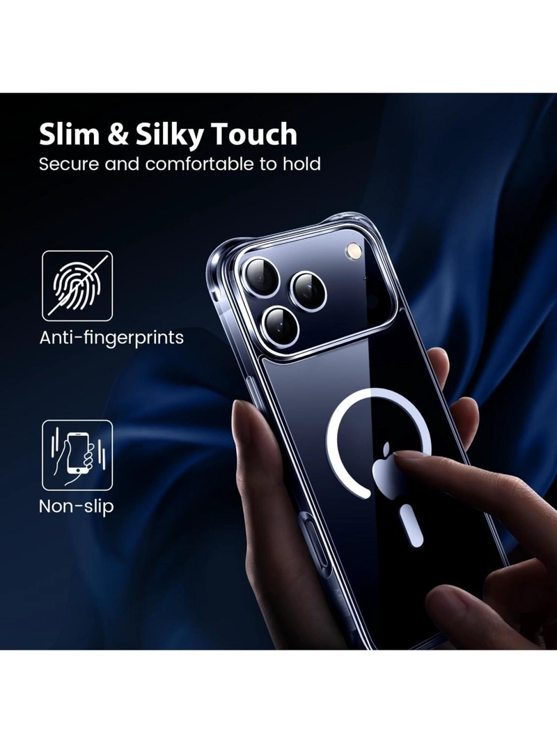 CARCASA PARA IPHONE 17 PRO TRANSPARENTE MAGSAFE ANTIGOLPES - 3
