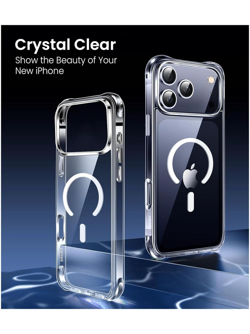 CARCASA PARA IPHONE 17 PRO TRANSPARENTE MAGSAFE ANTIGOLPES - 4