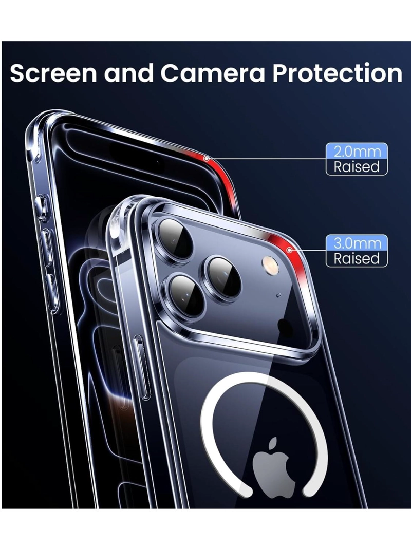 CARCASA PARA IPHONE 17 PRO TRANSPARENTE MAGSAFE ANTIGOLPES - 6