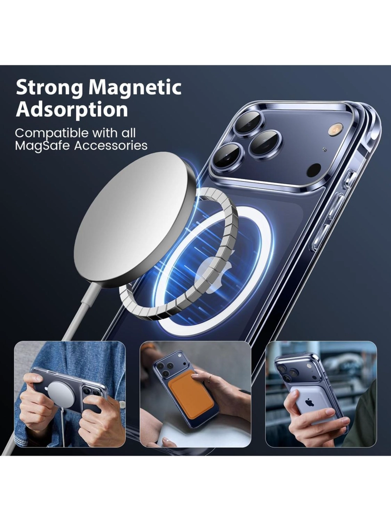 CARCASA PARA IPHONE 17 PRO TRANSPARENTE MAGSAFE ANTIGOLPES - 8