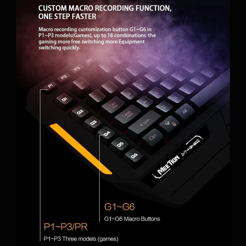 TECLADO GAMER RGB USB ESPAÑOL CON MACROS MT-K9420 - 7
