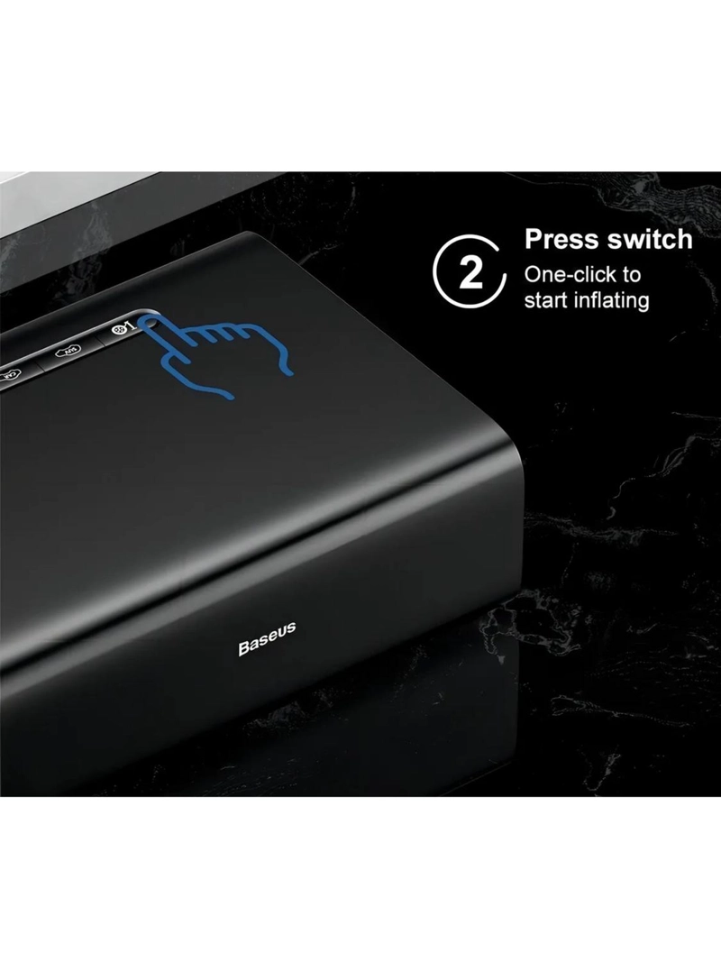 INFLADOR NEUMATICO ELE CTRICO PORTATIL BASEUS CRCQB01 - 8
