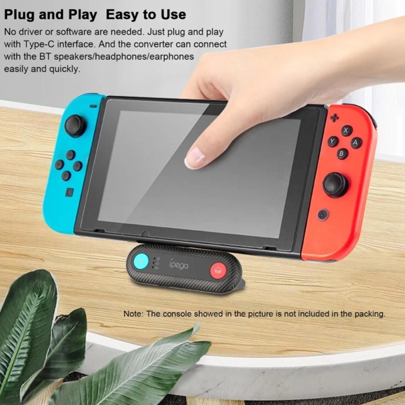 ADAPTADOR BLUETOOTH PARA NINTENDO SWITCH AUDIO IPEGA PG-SW035 SOPORTE - 3