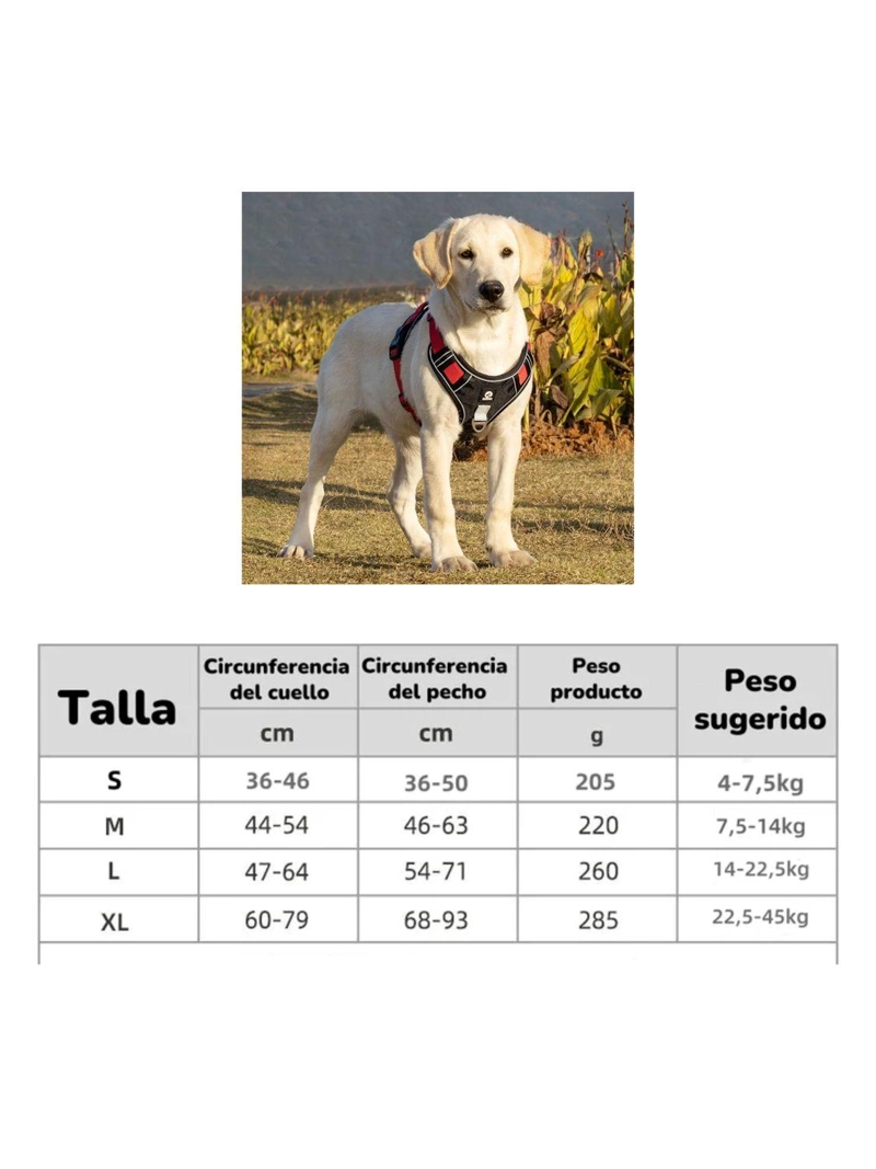 ARNE S REFLECTANTE ANTITIRONES ANTIASFIXIA PARA PERRO TALLA M - 3