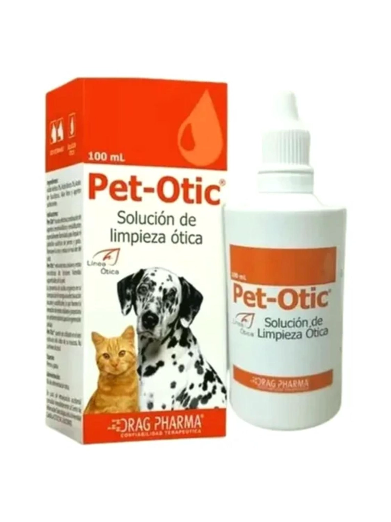 PET-OTIC OTICO DRAG PHARMA 100 ML LIMPIEZA DE OIDOS - 2