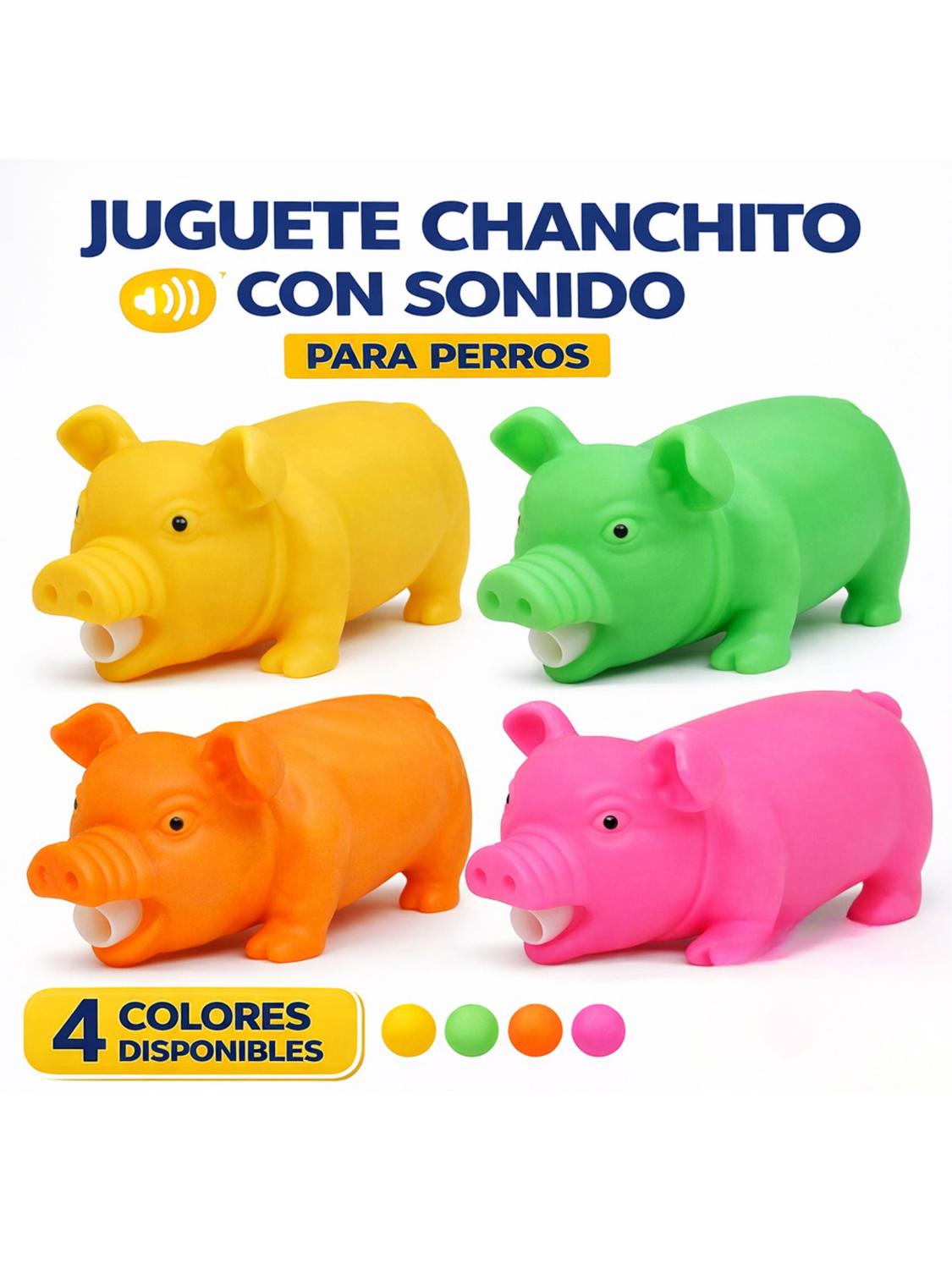 JUGUETE CHANCHITO CON SONIDO PARA PERROS - 2