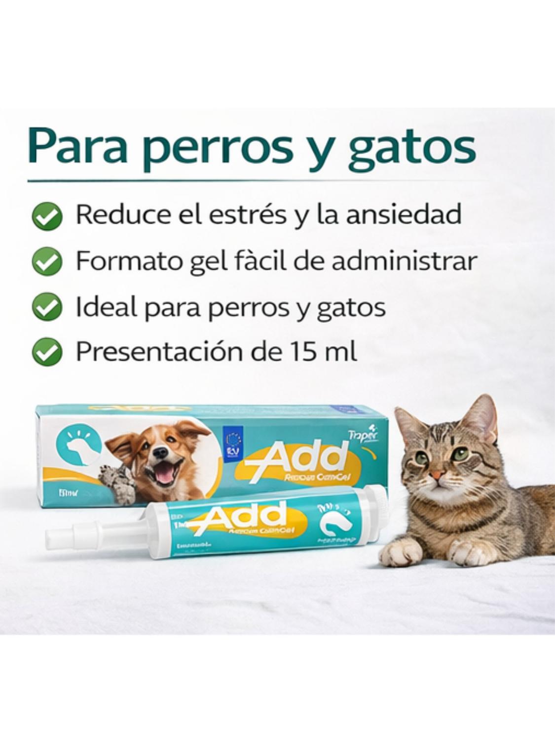 ADD RESCUE CALMGEL 15 ML GEL CALMANTE PARA MASCOTAS - 3