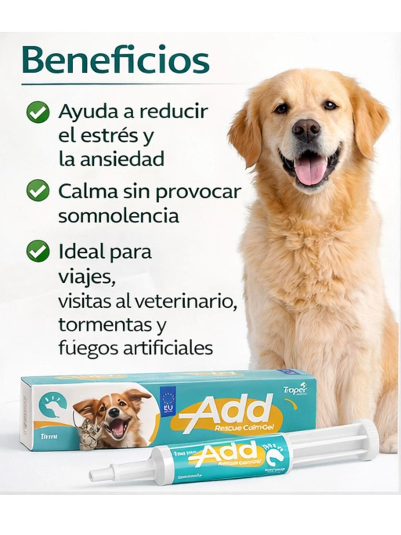 ADD RESCUE CALMGEL 15 ML GEL CALMANTE PARA MASCOTAS - 5