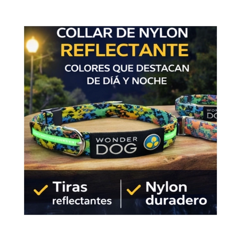 COLLAR PERRO NYLON AJUSTABLE S 32-45 CM WONDER DOG M2 - 7
