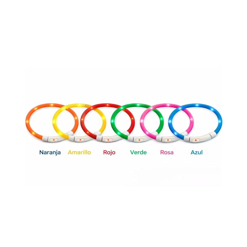 COLLAR LED PERRO USB RECARGABLE 39 CM 3-12 KG - 9