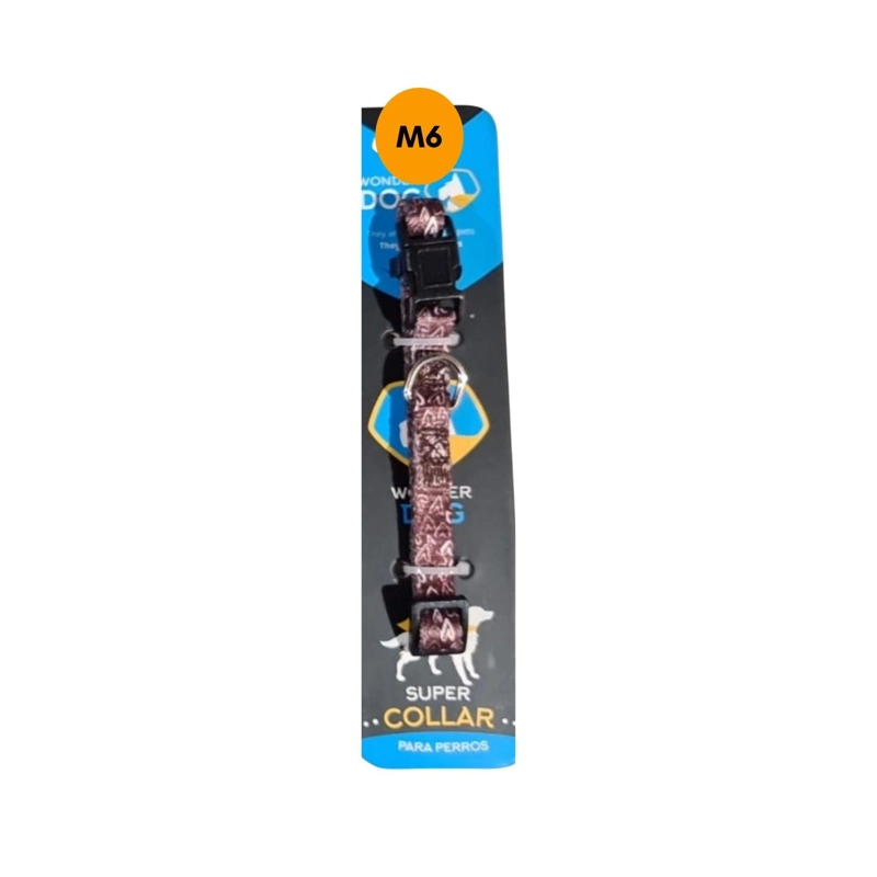 COLLAR PERRO TALLA S 3-8 KG AJUSTABLE 20-31 CM TELA M1 - 2