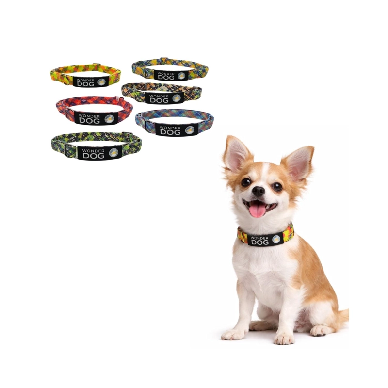 COLLAR PERRO NYLON AJUSTABLE XS 25-35 CM WONDER DOG - 1