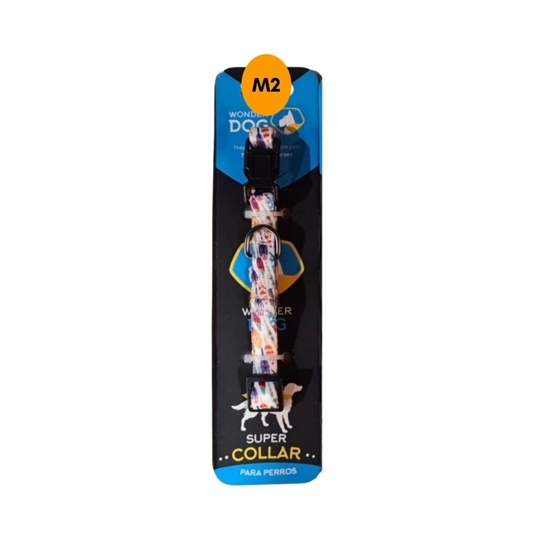 COLLAR PERRO TALLA S 3-8 KG AJUSTABLE 20-31 CM TELA M5 - 2