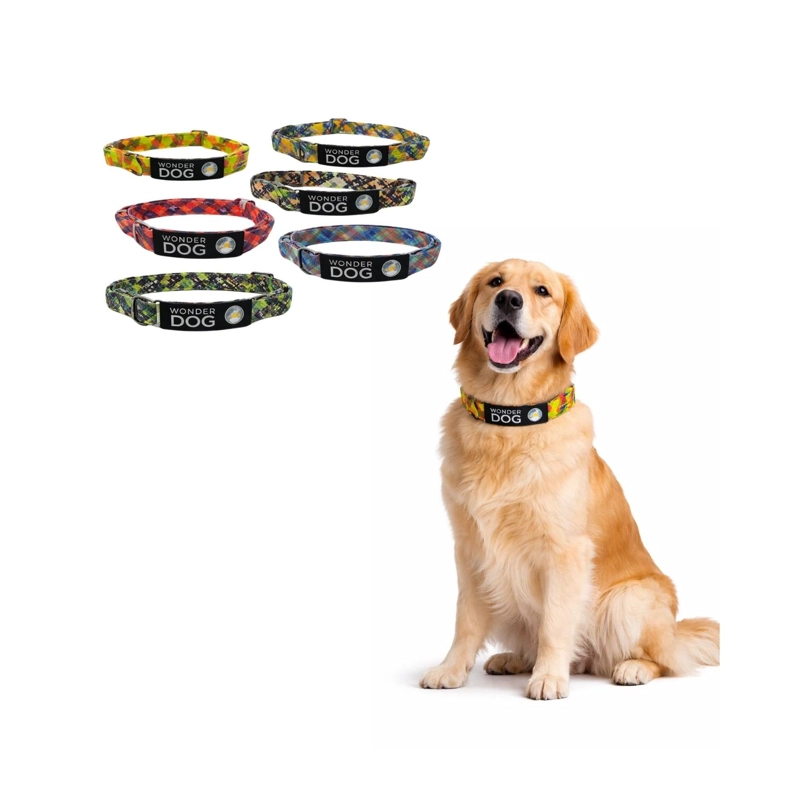 COLLAR PERRO NYLON AJUSTABLE L 48-69 CM WONDER DOG M2 - 1